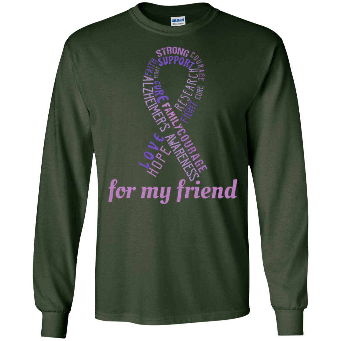 Alzheimer's Awareness T-Shirt For My Friend