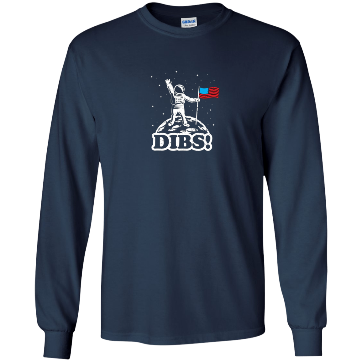 American Flag on Moon July 4th funny t shirt Astronaut space