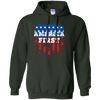 Image of America First USA T Shirt with the American Flag
