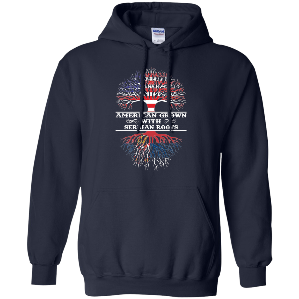 American Grown With Serbian Roots Tee Shirt