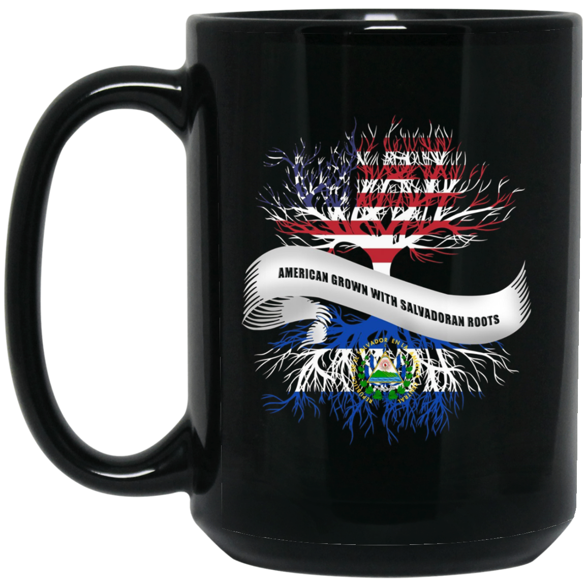 American Grown with Salvadoran Roots T-Shirt El Salvador Tee