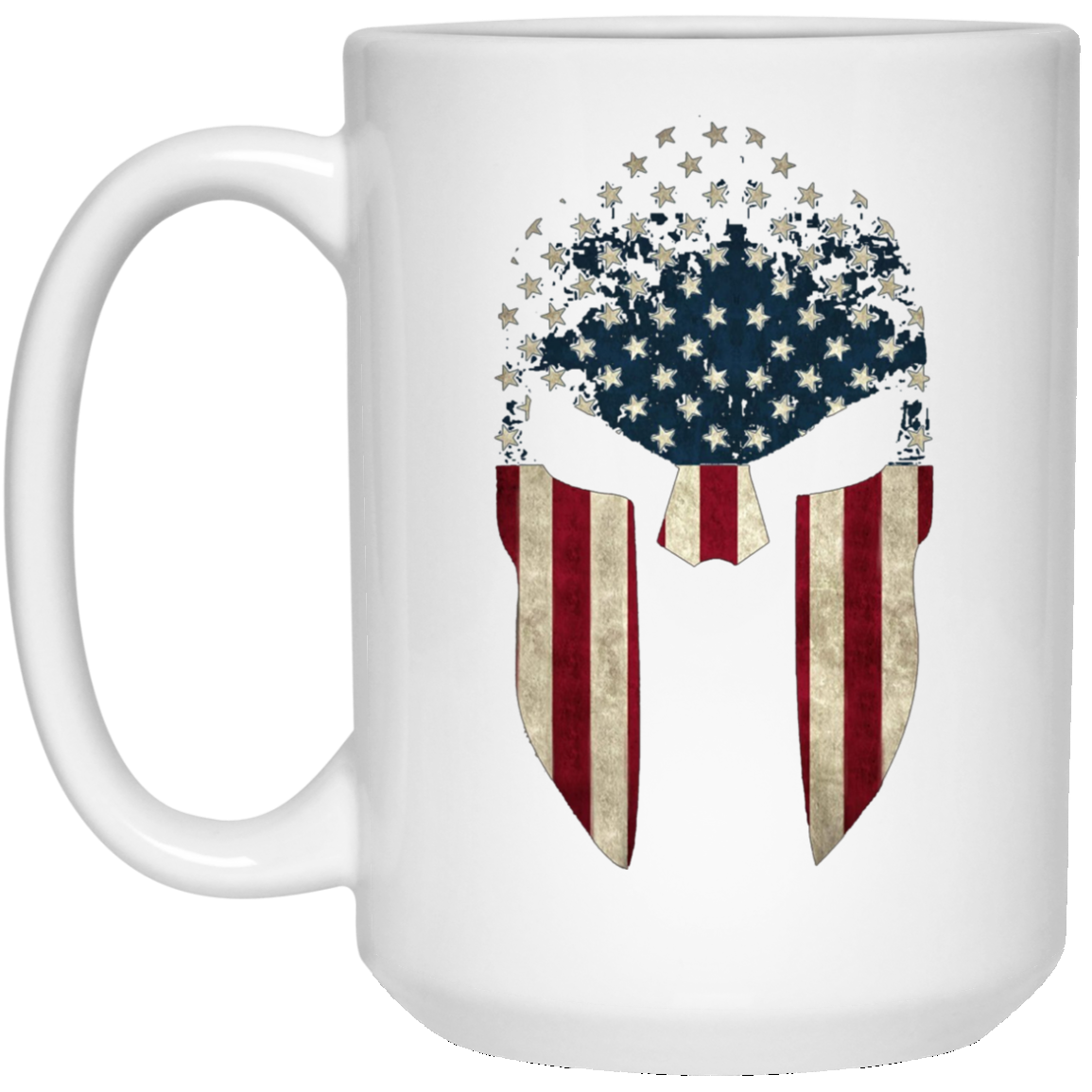 American Spartan Old Glory Molon Labe USA Flag T-Shirt