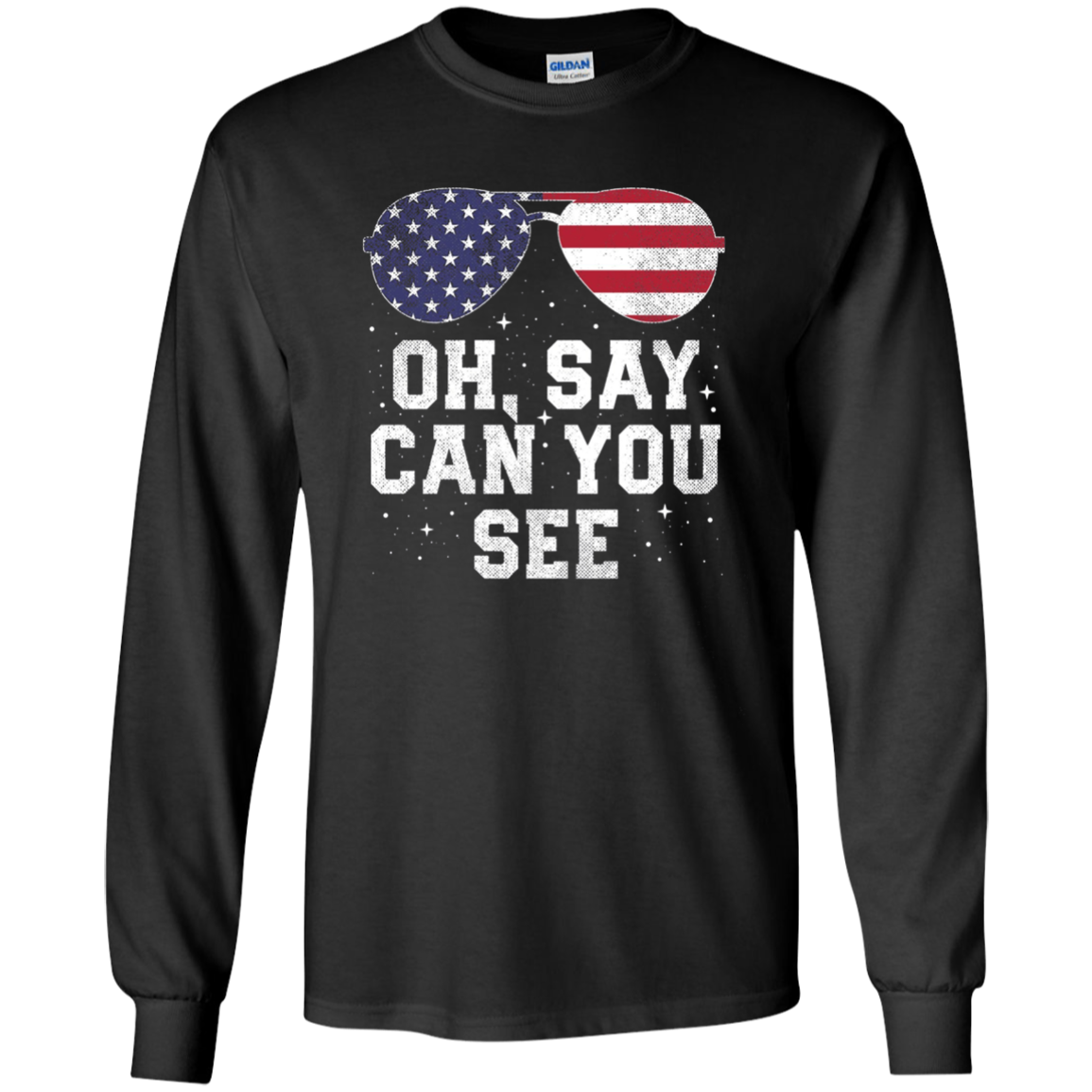 American Flag Sunglasses 4th of July Shirt Gift USA Fourth