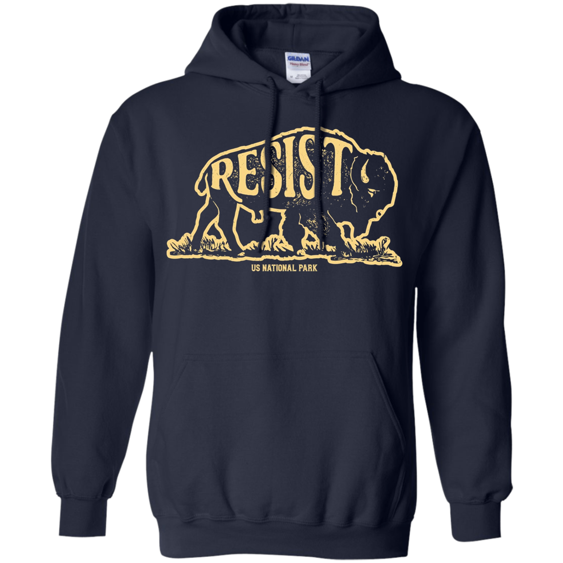 ALT US National Park Resist Service T shirt Bison Vintage