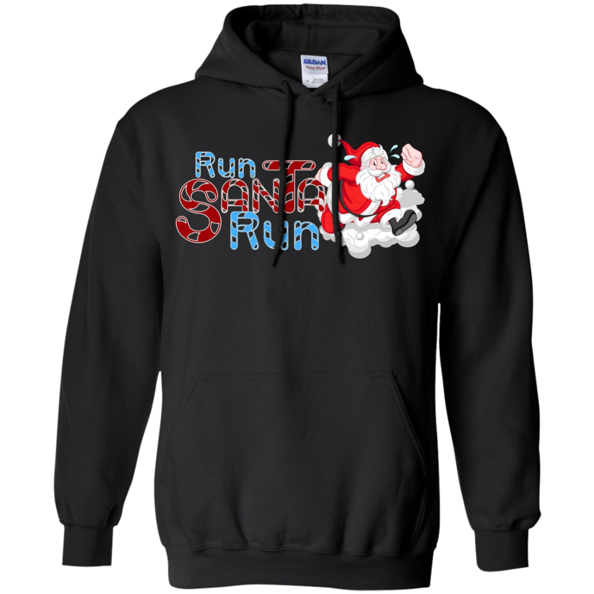 Santa Running Shirt-Funny Merry Christmas & Holiday T shirt