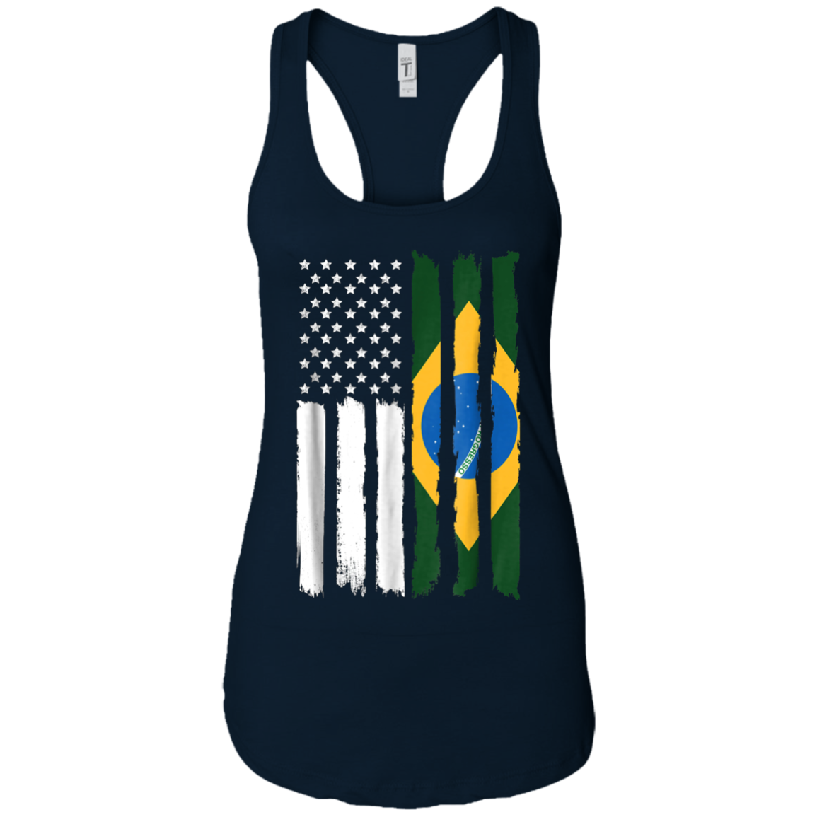 American Brazil Patriotic Flag T-shirt