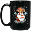 Image of Christmas Snowman Dachshund Funny T-shirt