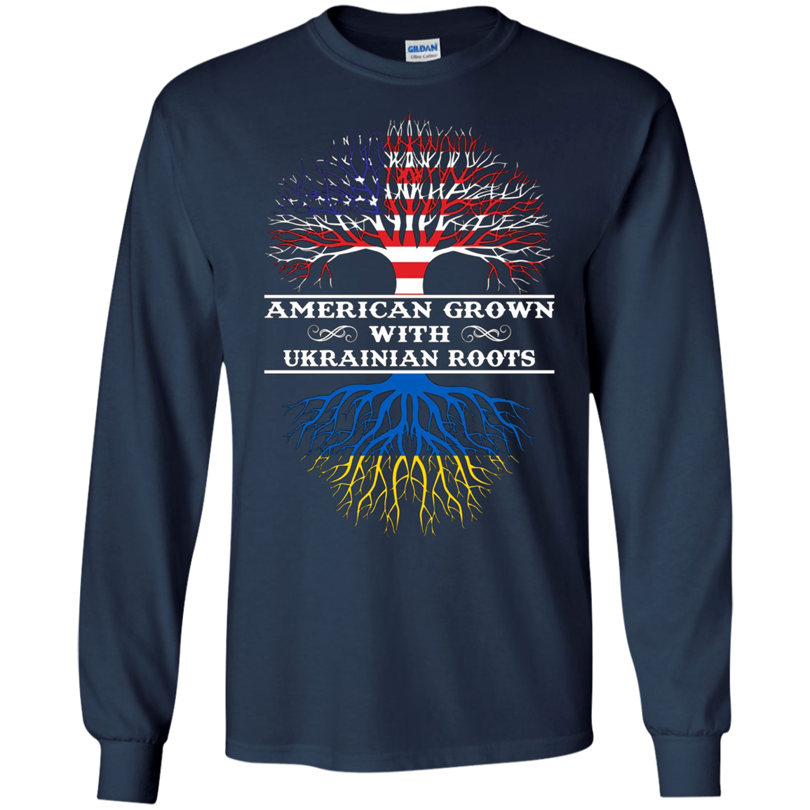 American Grown With UKRAINIAN Roots Tee Shirt