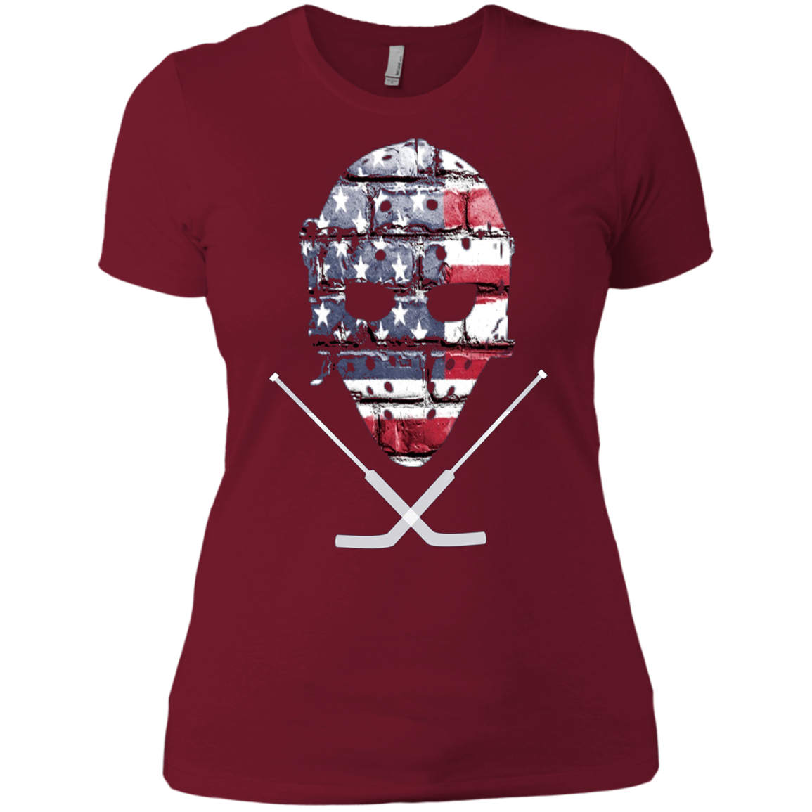 American Hockey Goalie T-Shirt Patriotic Hockey Tee