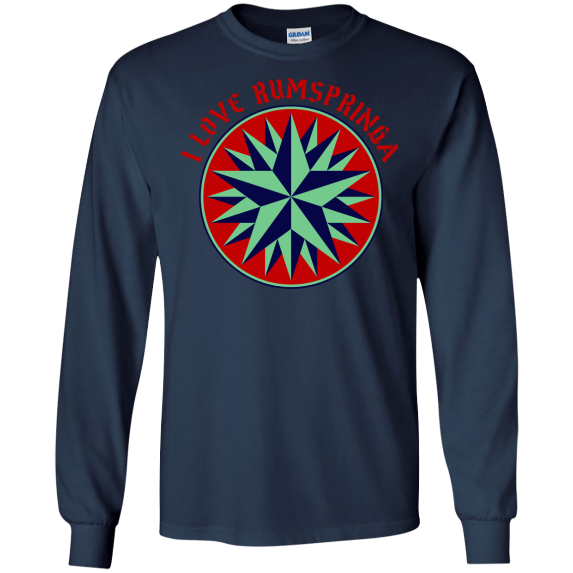 Amish - I Love Rumspringa Hex Sign Star 1- Fun Ls T-Shirt