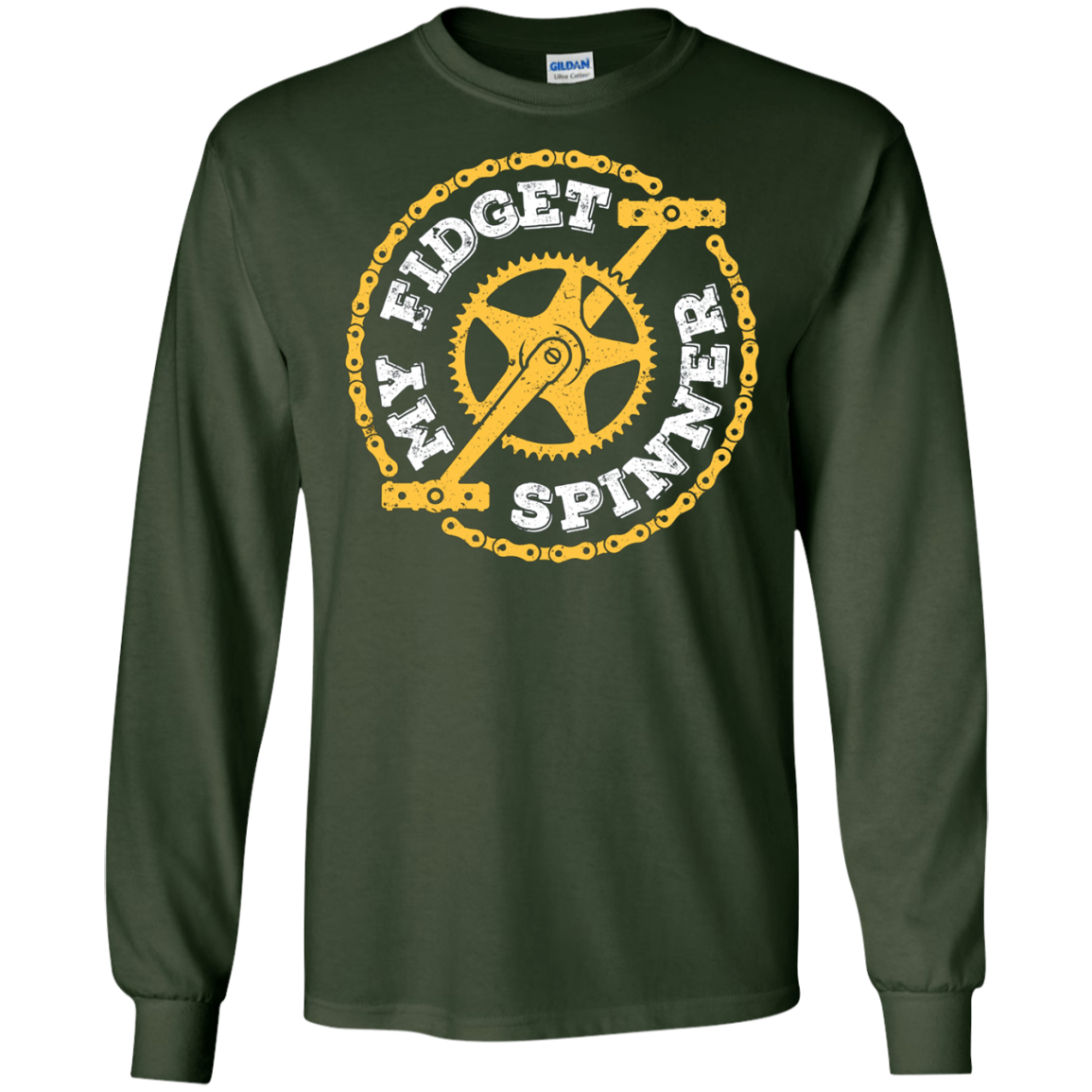 Bike Lover Funny Tshirt - My Fidget Spinner Tee Shirt Gift