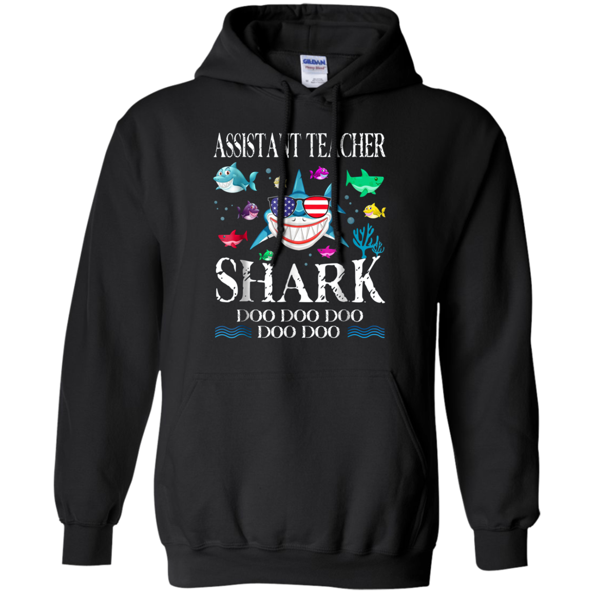 Assistant Teacher Shark Doo Doo Doo T-Shirt Gift
