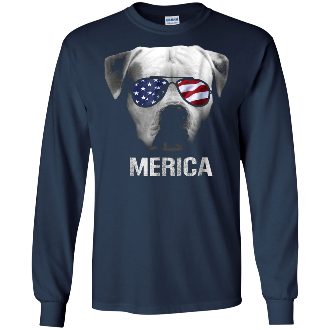 American Bulldog Merica t-shirt - Patriot Patriotic