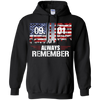 Image of Always Remember 9/11 Memorial USA Flag Patriot Day Tee