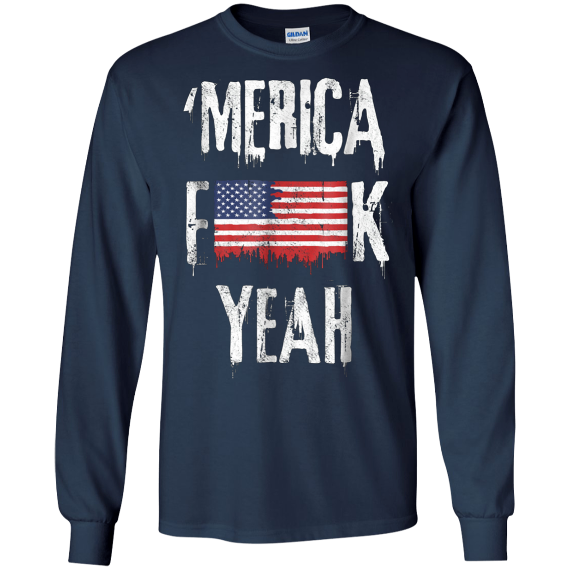 'Merica Yeah T-Shirt USA Flag 4th July American Patriotic US