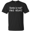 Image of Santa Fake News T-Shirt Trump Joke Funny Christmas Gift