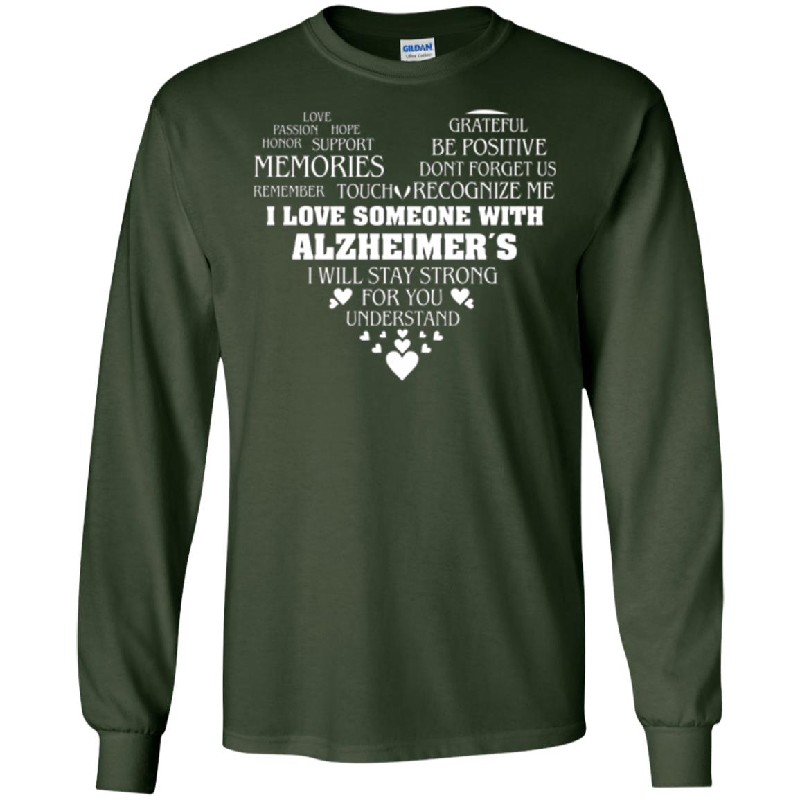 Alzheimer awareness t-shirt for family member