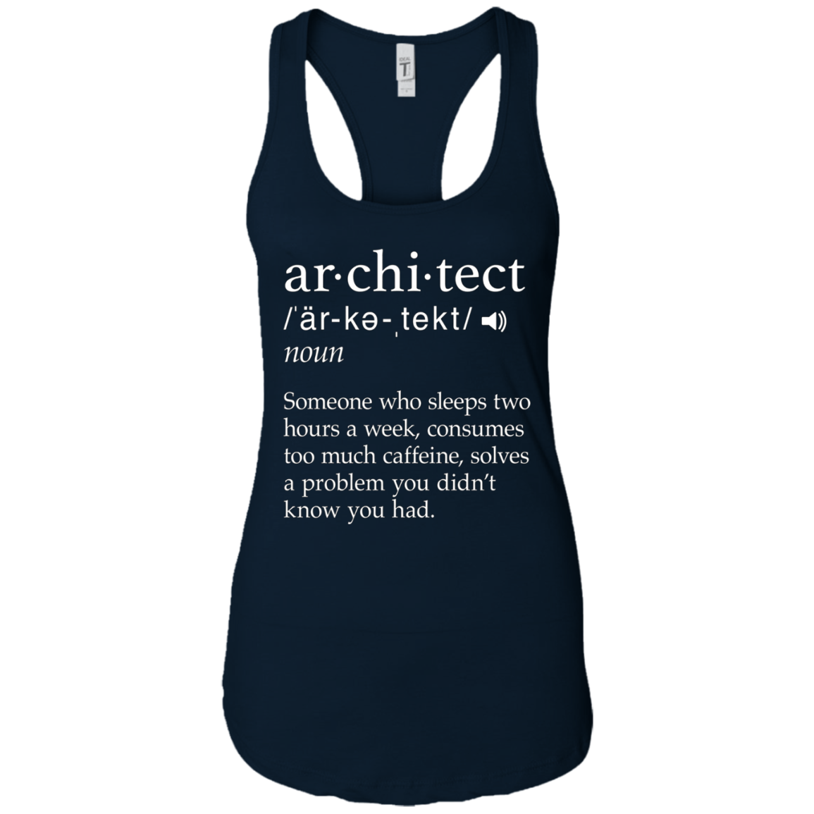 Architect Definition T-Shirt - Funny Architect Meaning Shirt