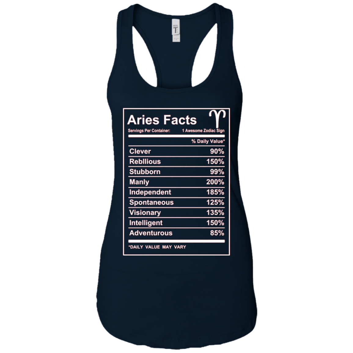 Aries Facts - Funny Aries zodiac T-shirt Cool short sleeve