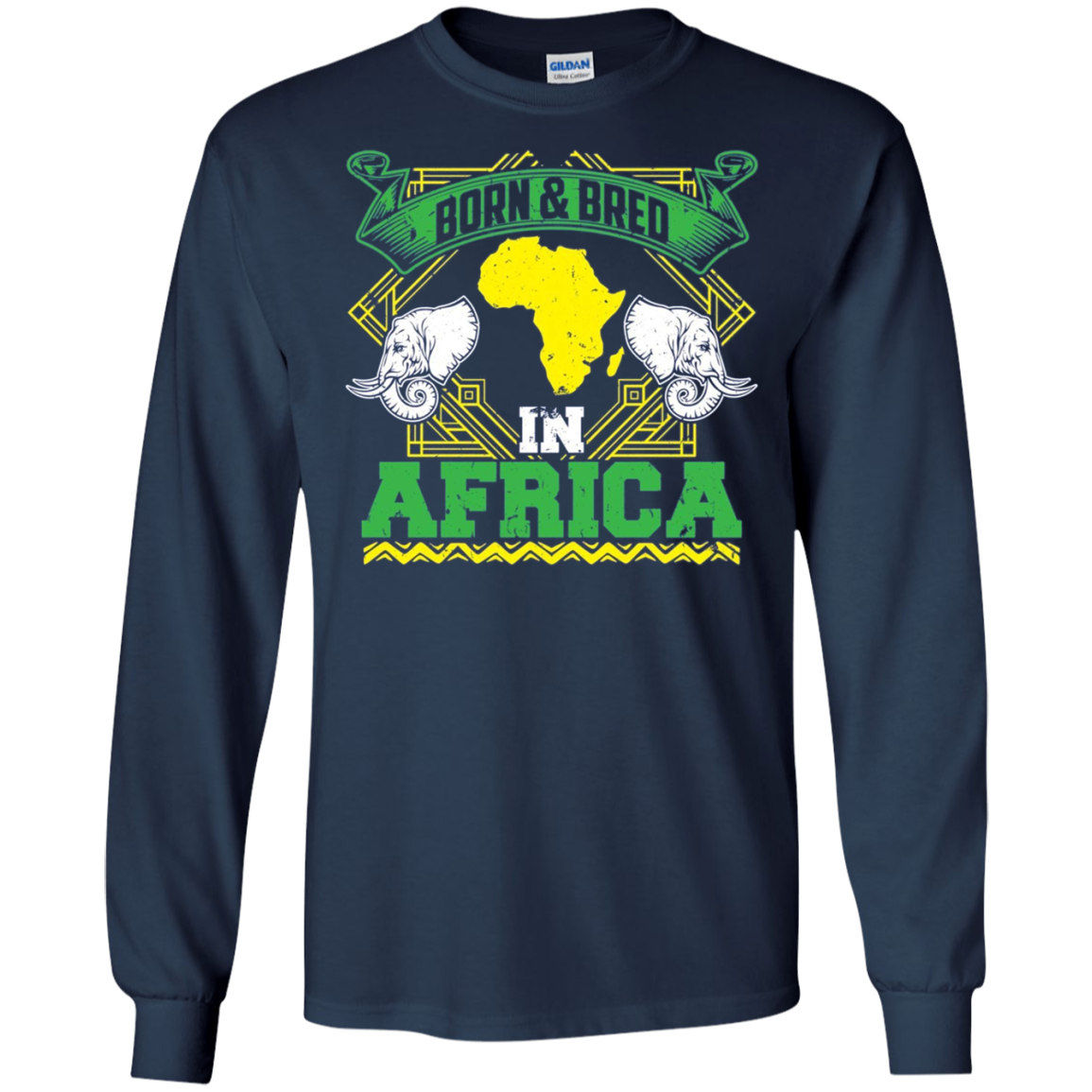 Africa Born And Bred Long Sleeve T-Shirt