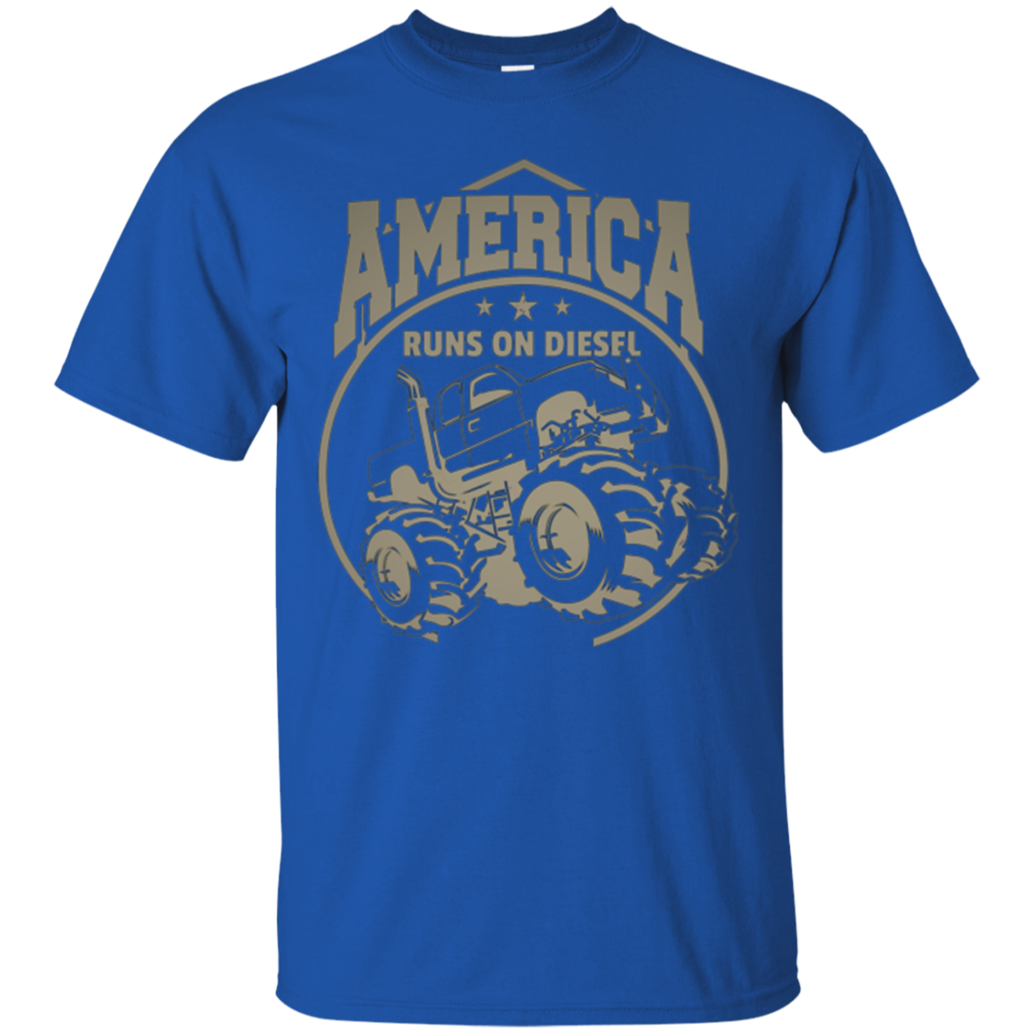 America Runs On Diesel Gear Monster SUV Truck Fans T-Shirt