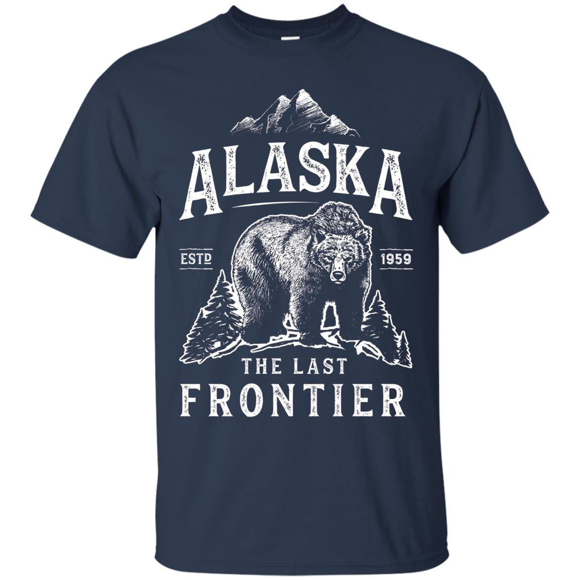 Alaska T Shirt The Last Frontier Bear Home Men Women Gifts
