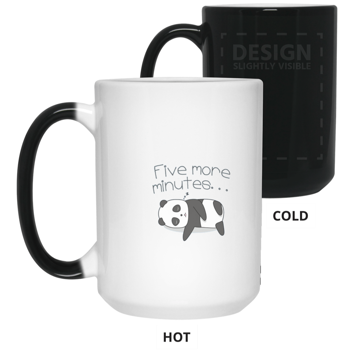 "Five More Minutes" Cute Sleeping Panda Shirt