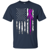 Image of T-shirt Alzheimer, Chemise Grunge drapeau américain