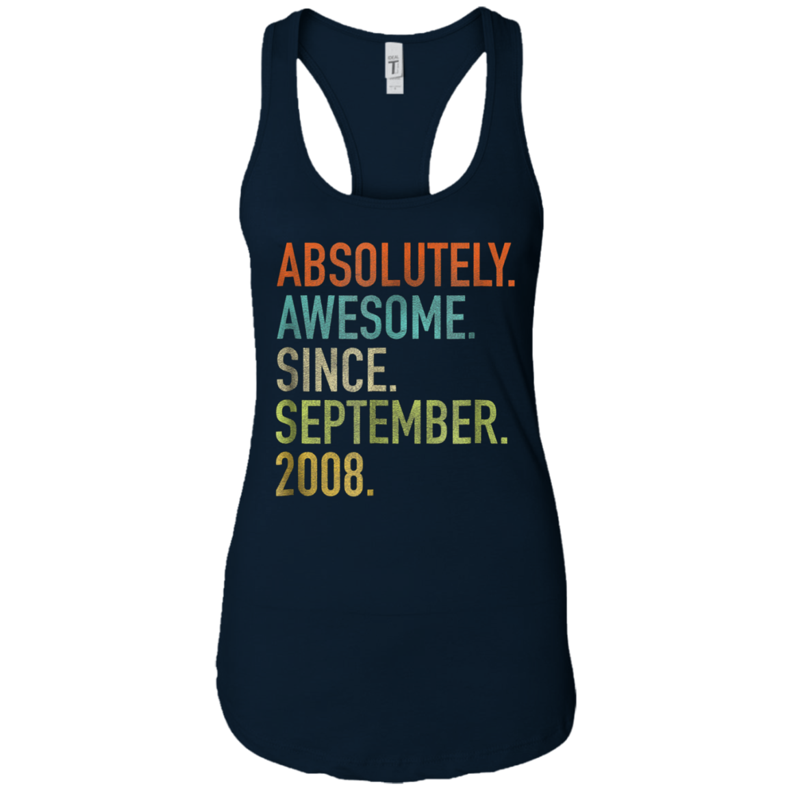 Absolutely Awesome Since September 2008 10th Birthday Shirt
