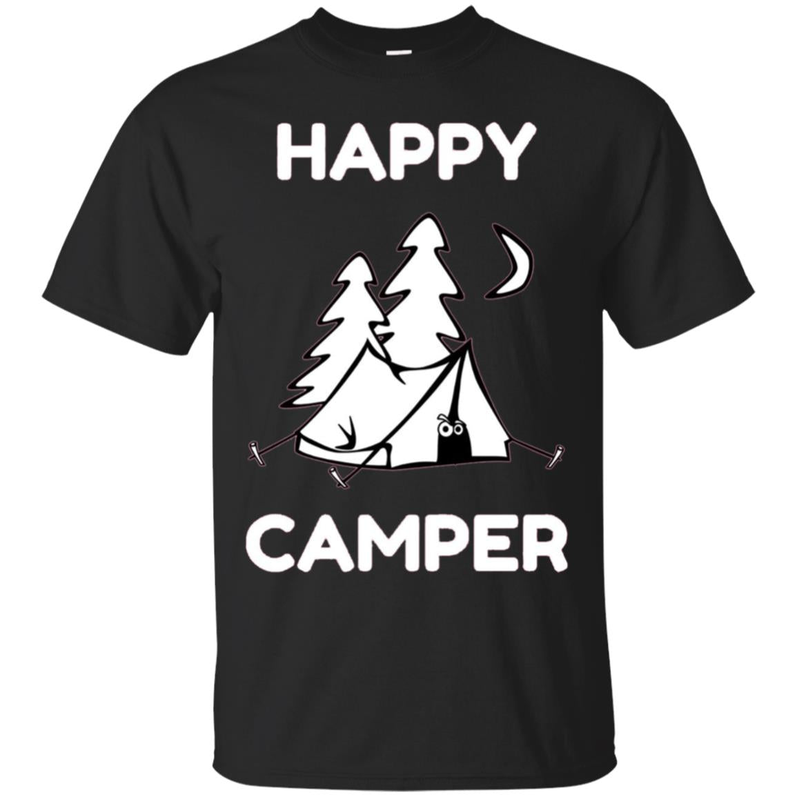 Funny Happy Camper Shirt for Kids, Men, Women, Toddler