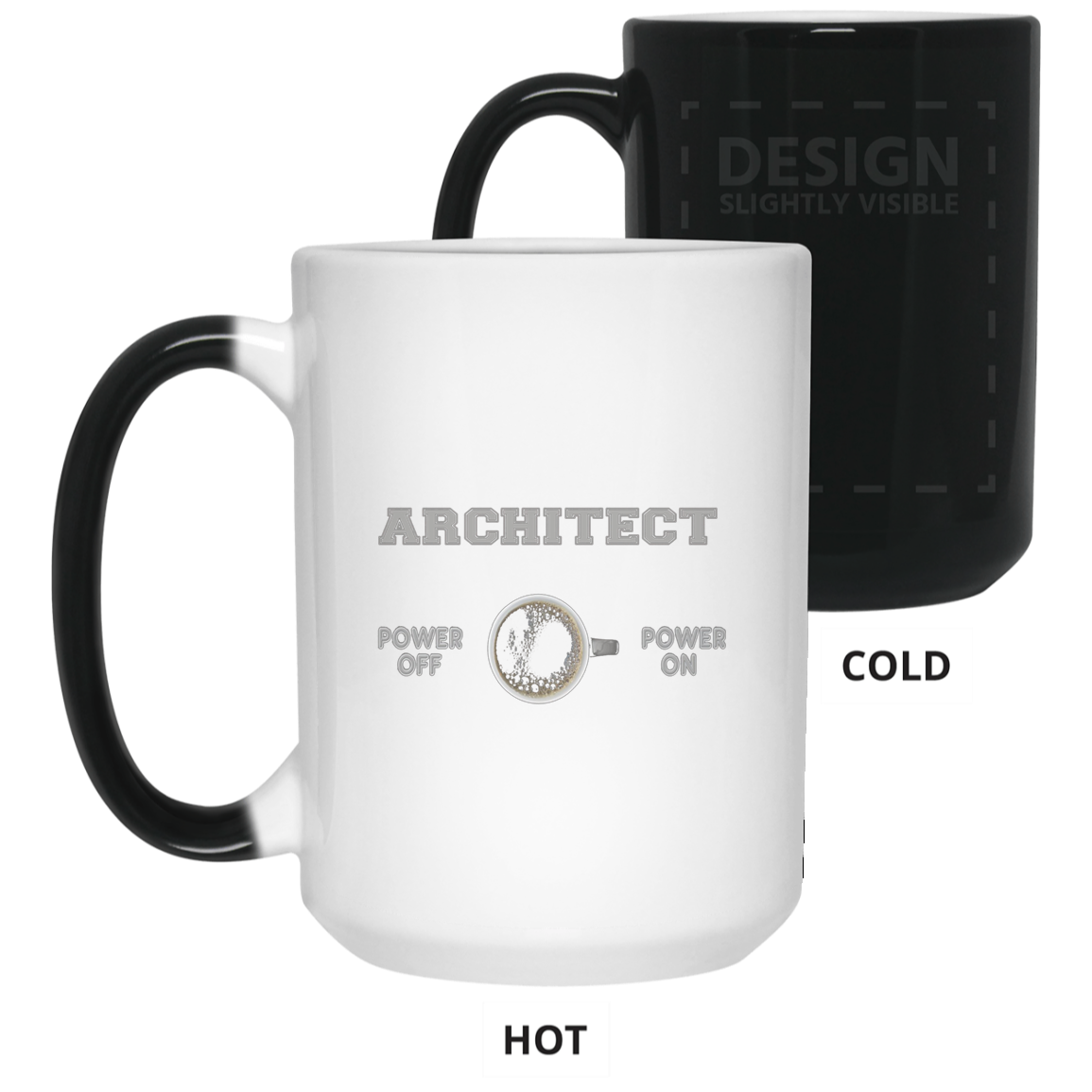 Architect T-shirt - Architect Powered By Coffee - Funny Gift