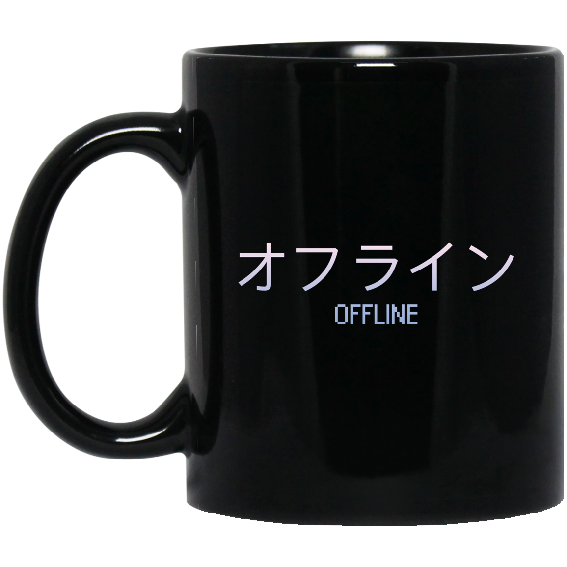 Aesthetic Sad Boys Vaporwave 'Offline' Longsleeve with Kanji