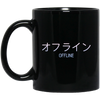 Image of Aesthetic Sad Boys Vaporwave 'Offline' Longsleeve with Kanji