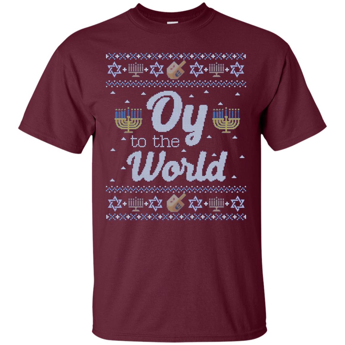 Funny Hanukkah Sweater Long Sleeve Shirt, Oy to the World