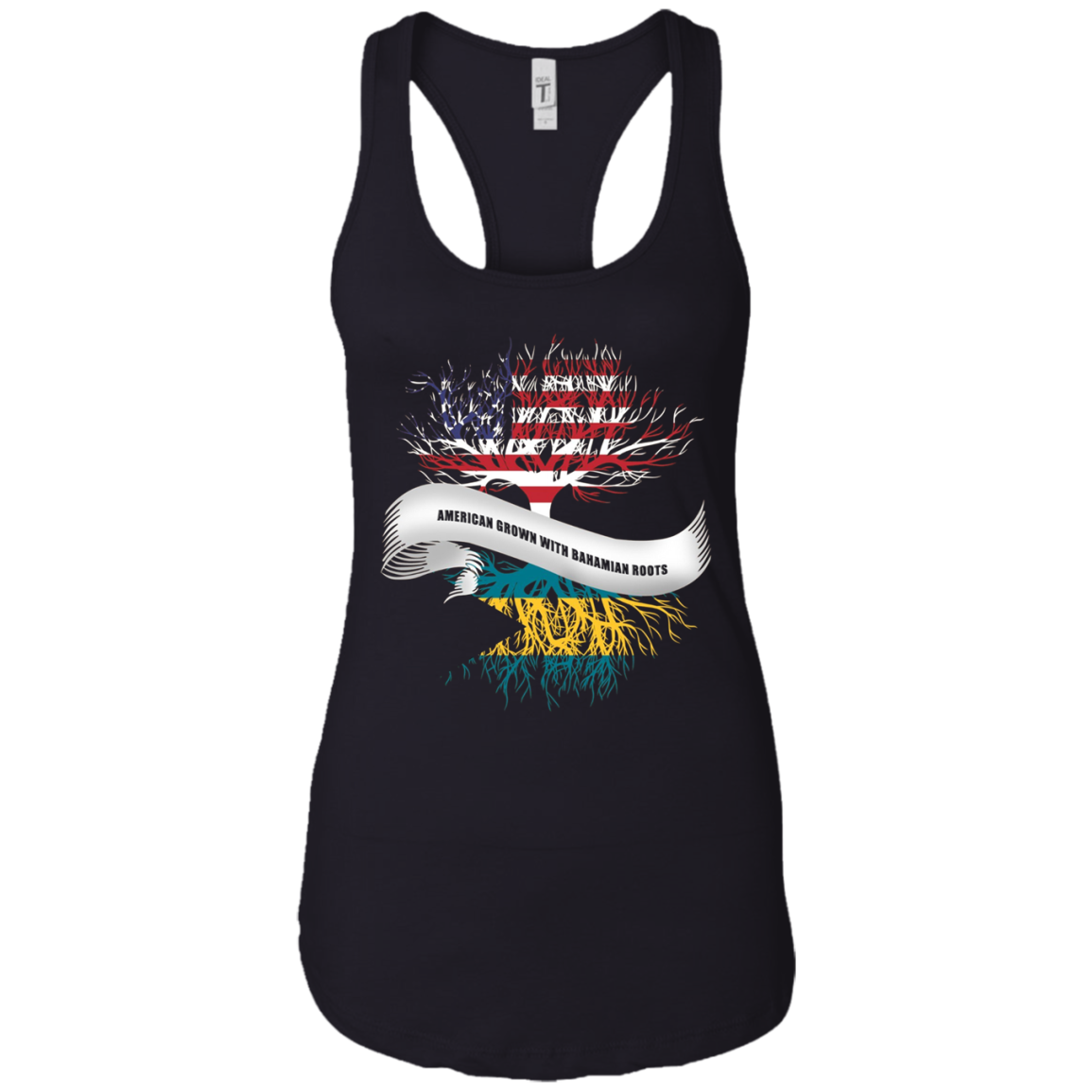 American Grown with Bahamian Roots T-Shirt Bahamas Tee