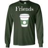 Image of "FRIENDS" half of Best Friends Donut and Coffee T-Shirt
