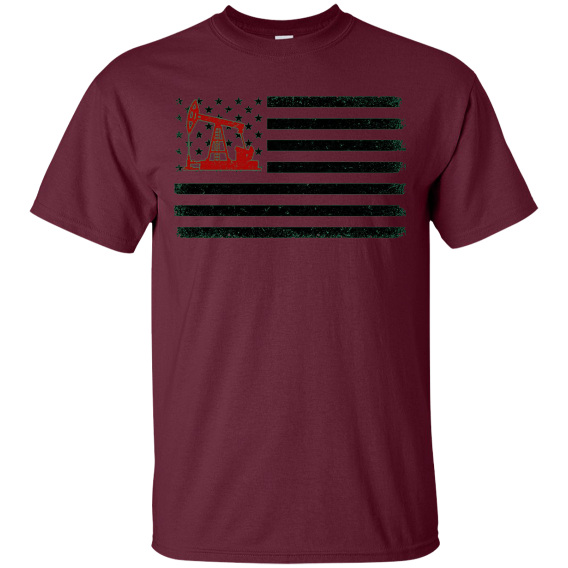 American Flag Oilfield T-Shirts - Oilfield Worker tee shirts