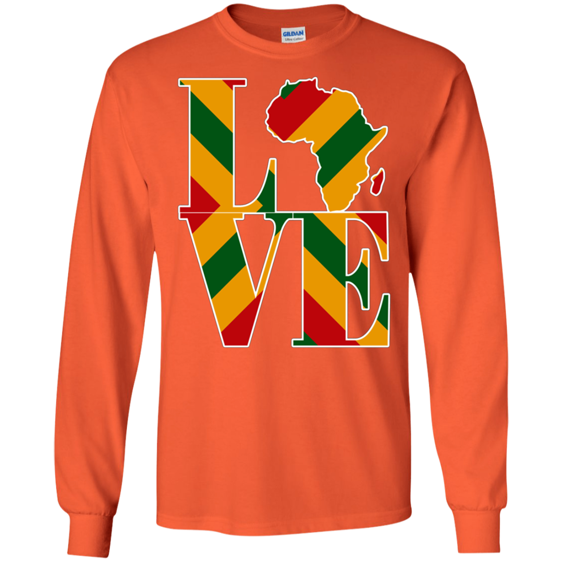 Africa map regae rasta colors Africa map t-shirt