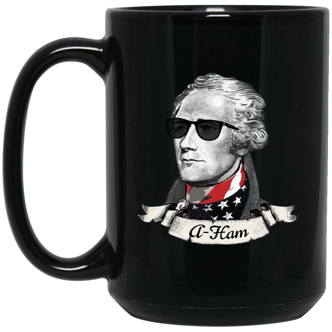 A-Ham Long Sleeve Patriotic Tee | Alexander Hamilton T-Shirt