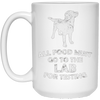Image of All Food Must Go To The Lab For Testing Black Lab T-Shirt