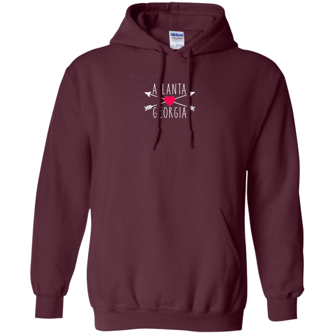 Atlanta GA Hearts and Arrows Tshirt by Scarebaby