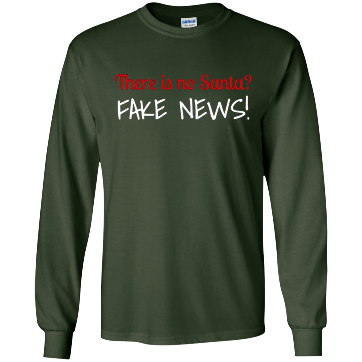 Santa Fake News T-Shirt Trump Joke Funny Christmas Gift