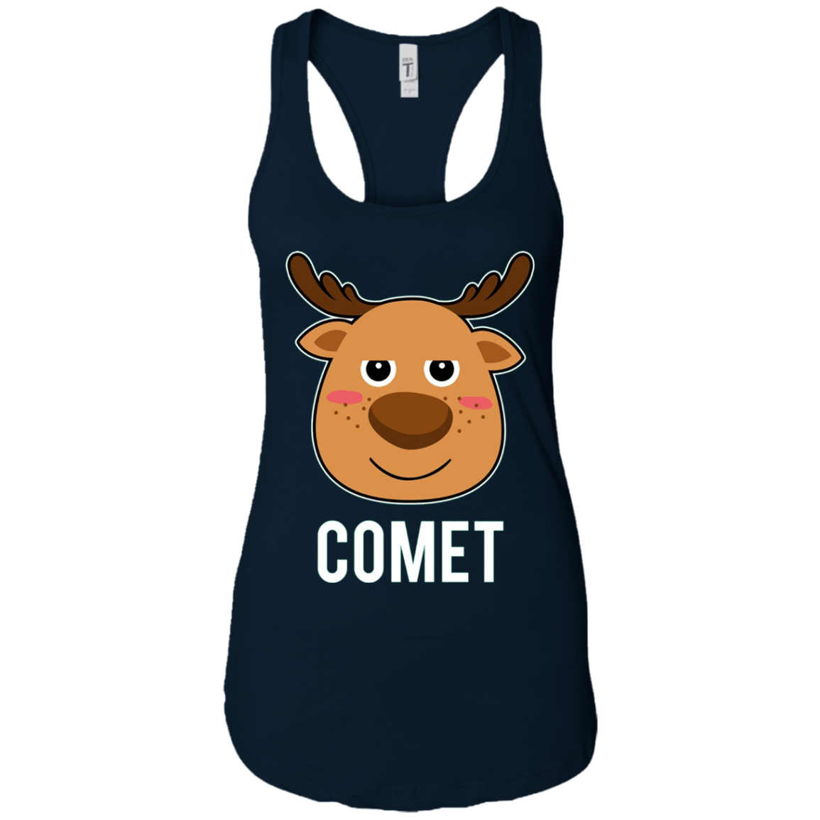 Santa Reindeer Comet T-Shirt Christmas Group Costume Tee