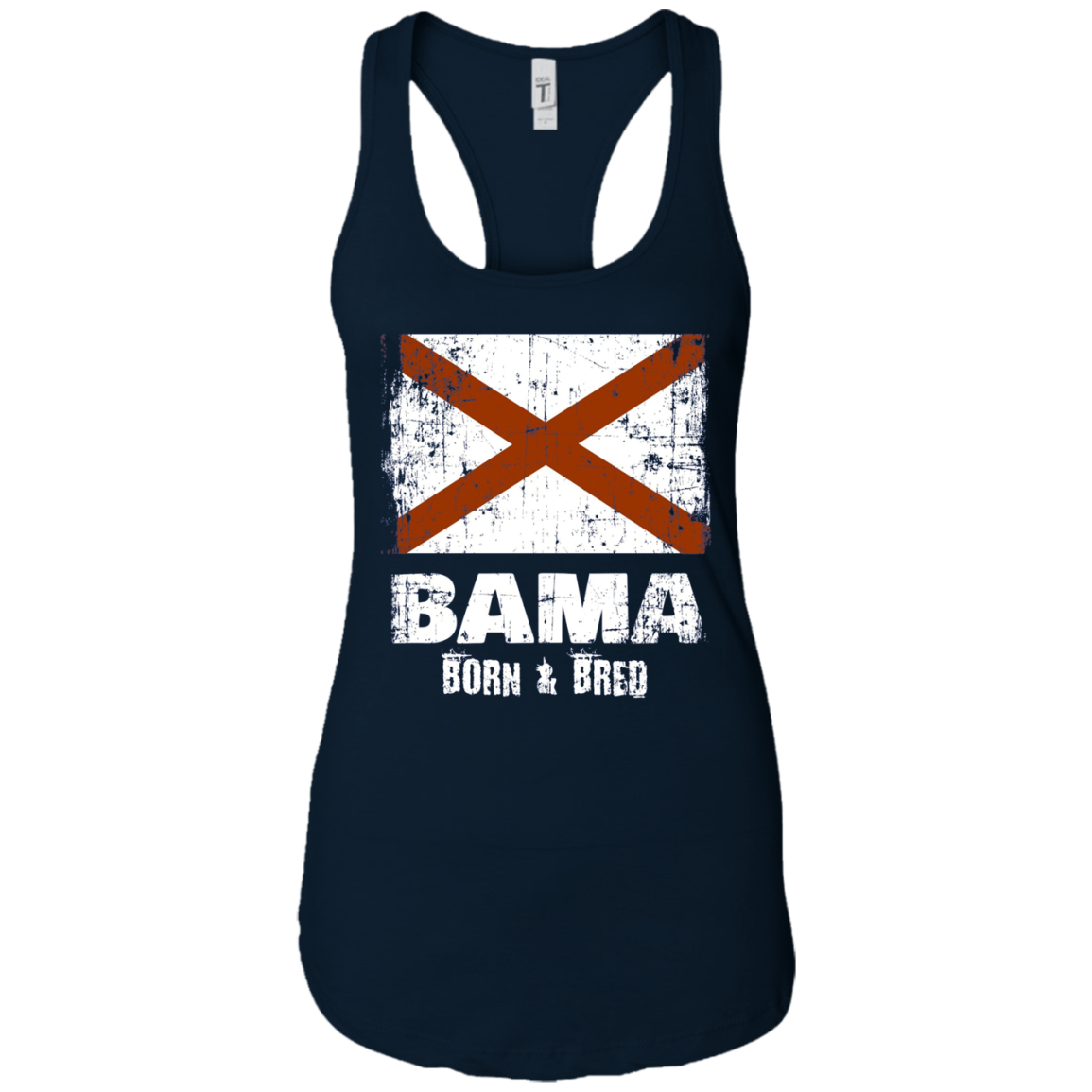 Alabama Shirt Vintage Design Bama Born Bred Gift Long Sleeve