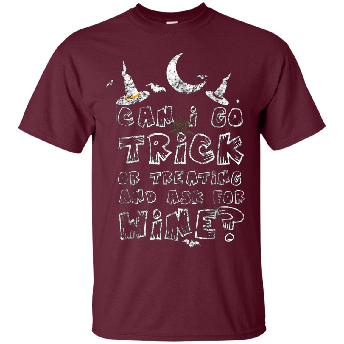 Adult Trick Or Treating For Wine Weathered T-Shirt