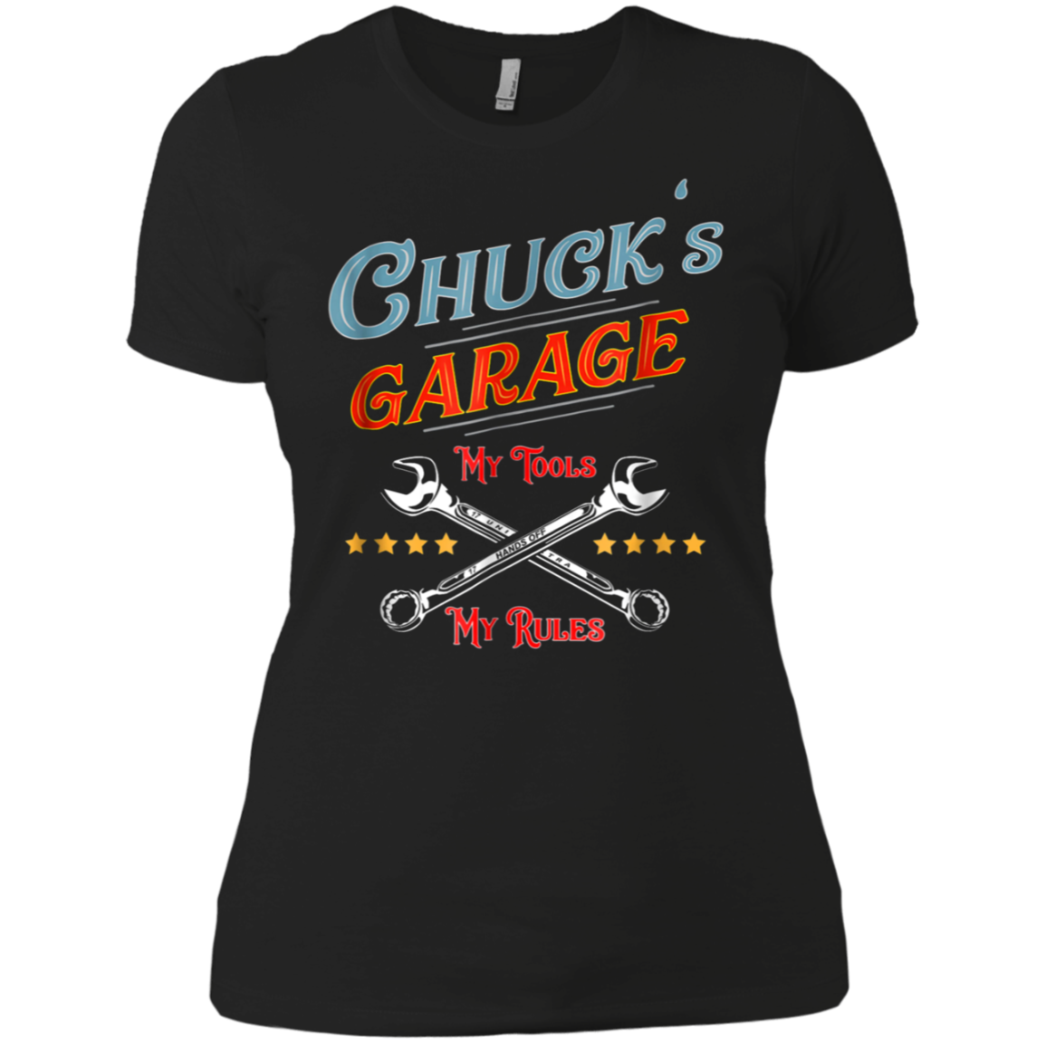 Chuck's Garage funny t-shirt