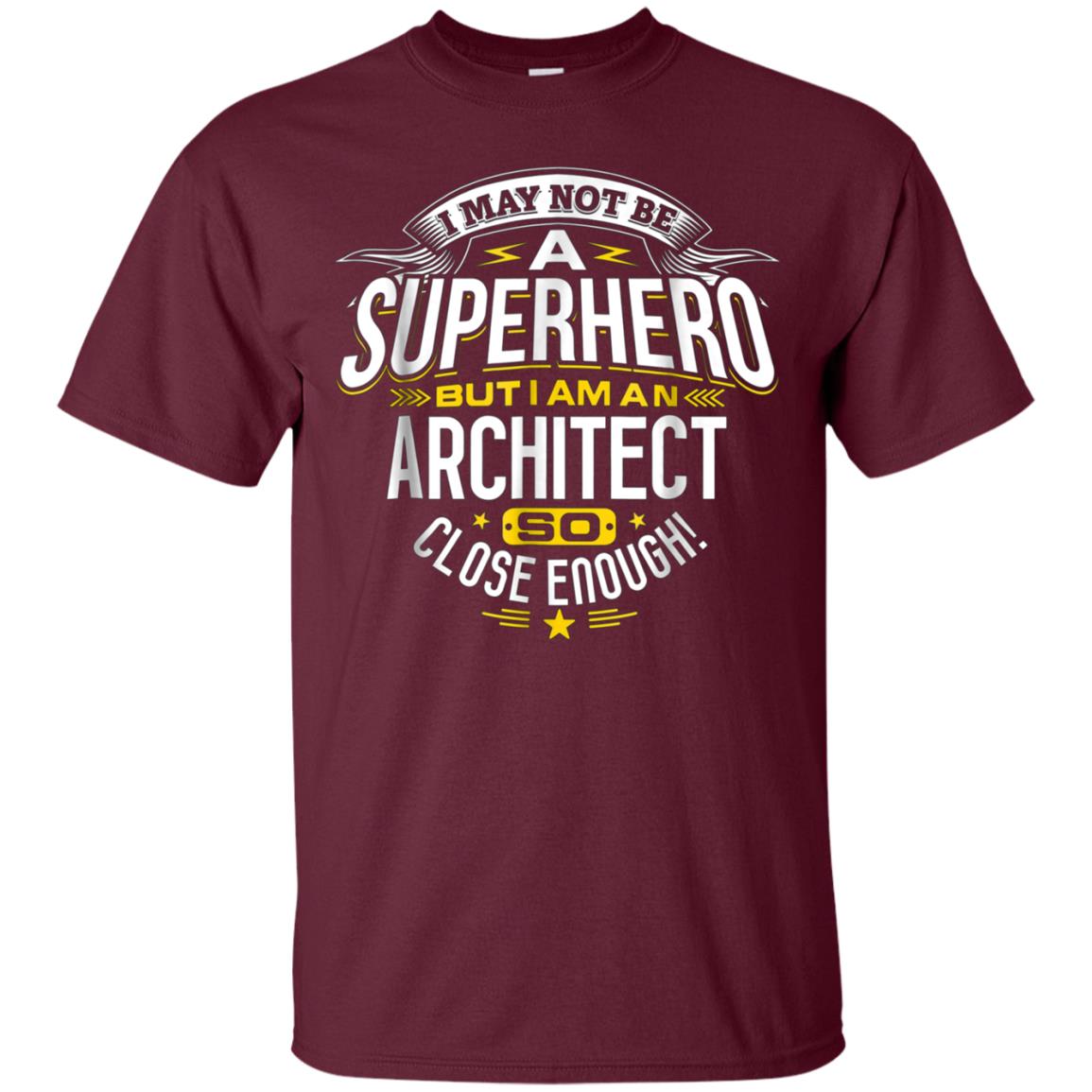 Architect T Shirt Gift Idea Superhero Architect T-Shirt