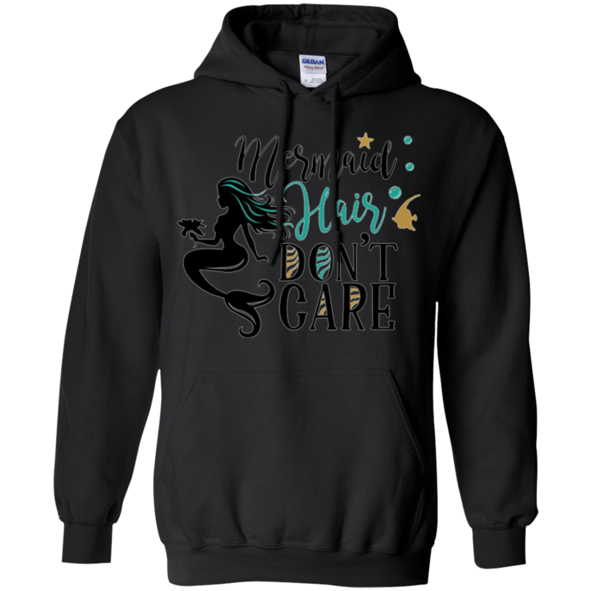 "Mermaid Hair, Don't Care" Funny Women's Shirt