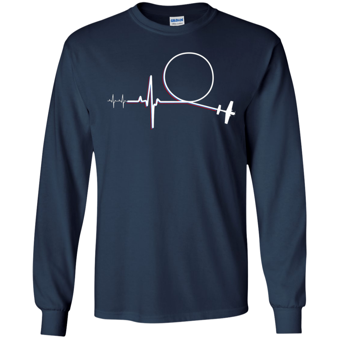 Aerobatic Pilot Heartbeat | Airshow Fan Aerobatic Pilot Tee