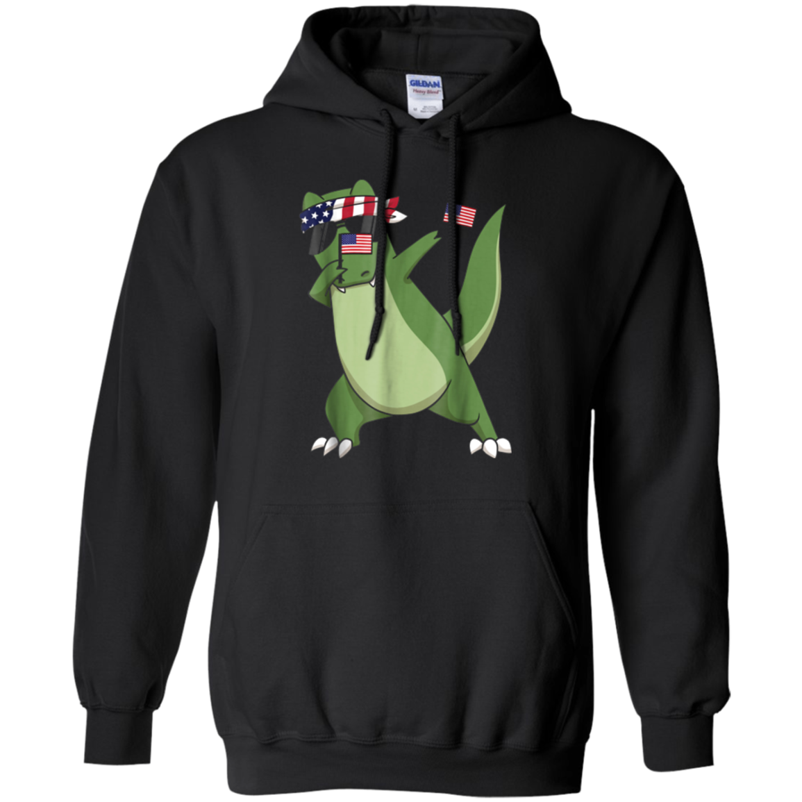 American Pride T-Rex Dinosaur USA Dabbing Funny T Shirt